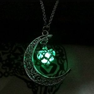 Heart of the moon pendent necklace